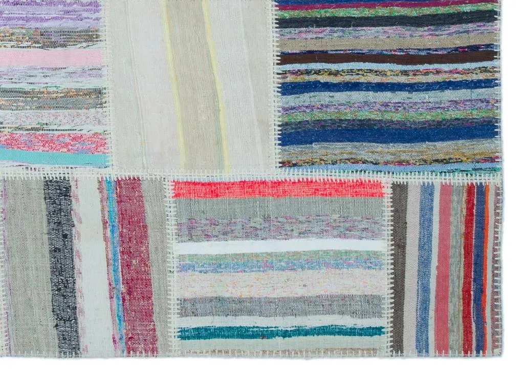 Apex Kilim Patchwork Unique Striped 25468 - görsel 4