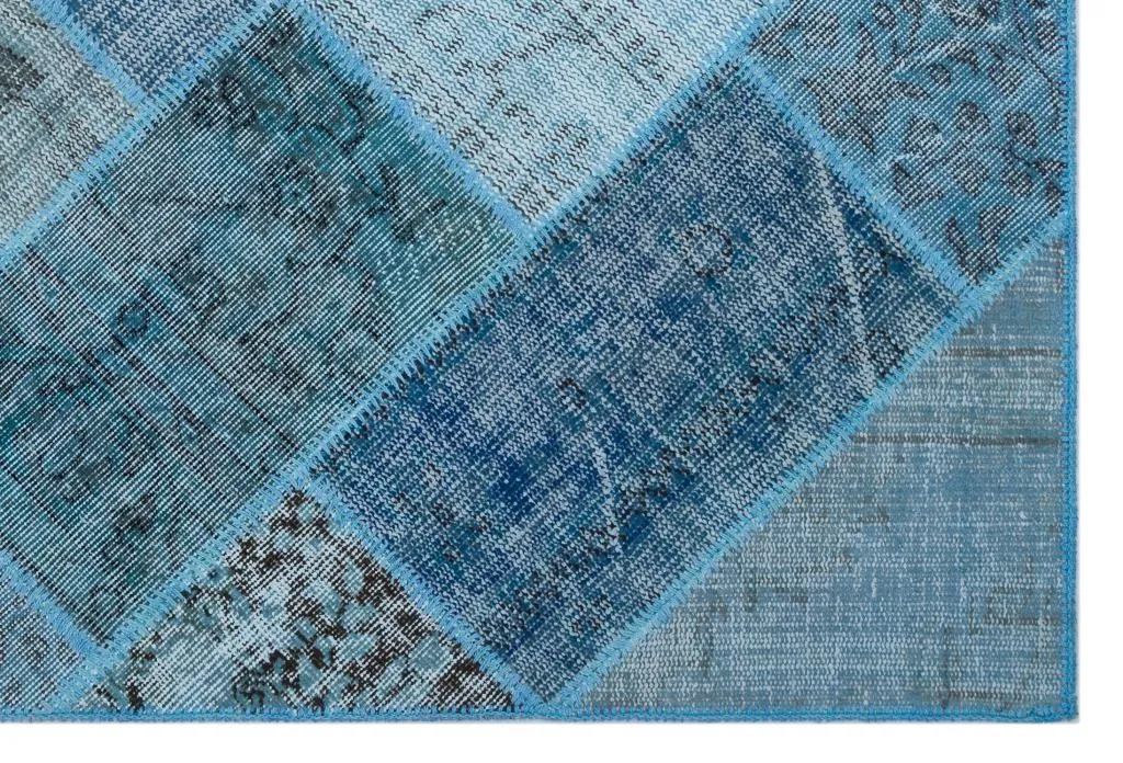 Apex Patchwork Halı Mavi 26605 - görsel 4
