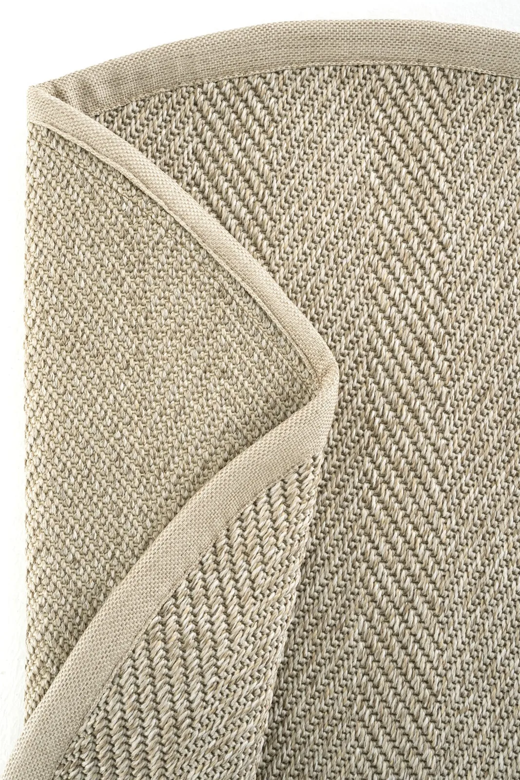 Sydney Keten Bordür Yuvarlak Sisal Halı — görsel 5