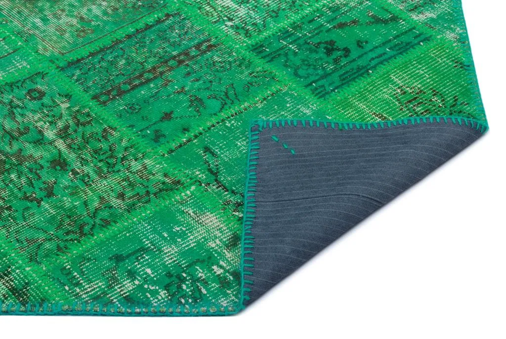 Apex Patchwork Halı Yeşil 22147 - görsel 2