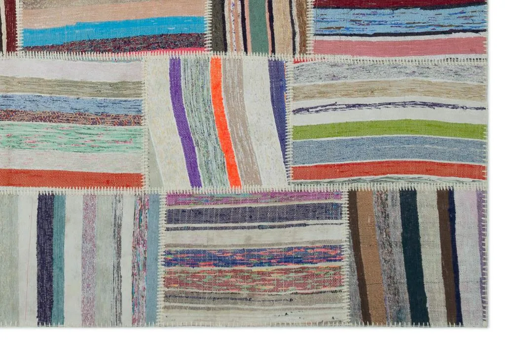 Apex Kilim Patchwork Unique Striped 22403 - görsel 5