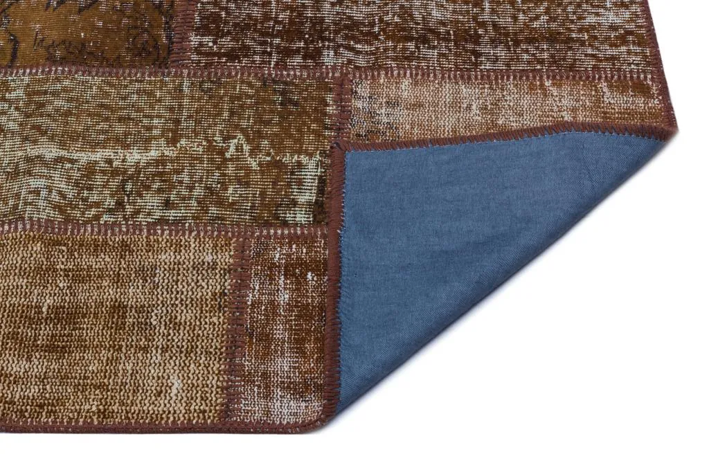 Apex Patchwork Halı Kahve 26223 - görsel 2