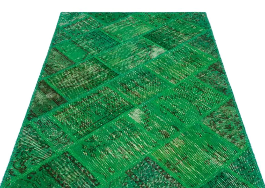Apex Patchwork Halı Yeşil 24897 - görsel 3