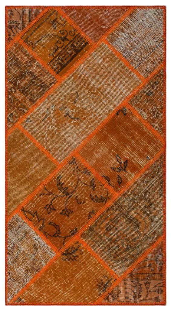 Apex Patchwork Halı Turuncu 26051 - görsel 1