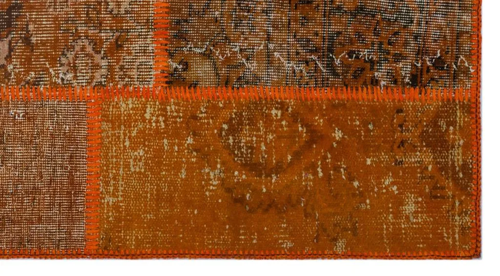 Apex Patchwork Halı Turuncu 26032 - görsel 4