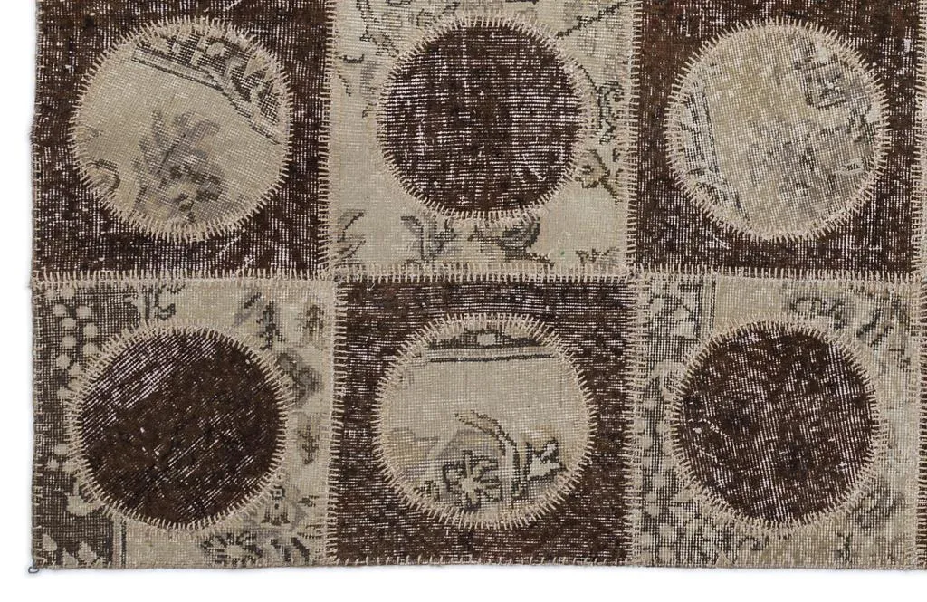 Apex Patchwork Halı Kahve 2092 - görsel 4