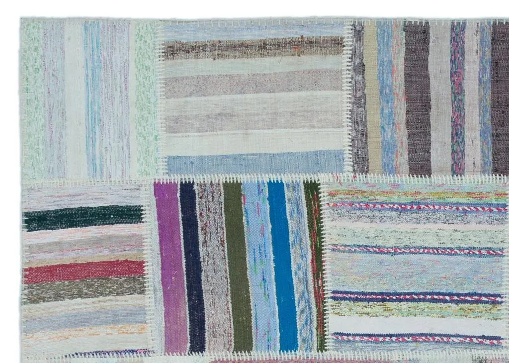 Apex Kilim Patchwork Unique Striped 22535 - görsel 5