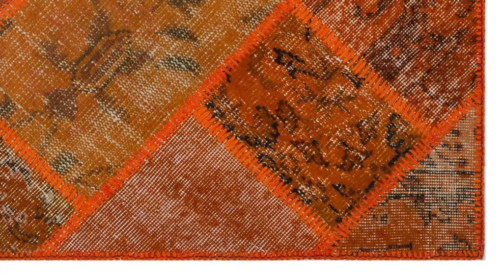 Apex Patchwork Halı Turuncu 26107 - görsel 4
