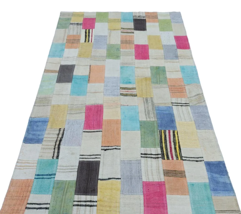 Apex Kilim Patchwork Unique Colours 25298 - görsel 3
