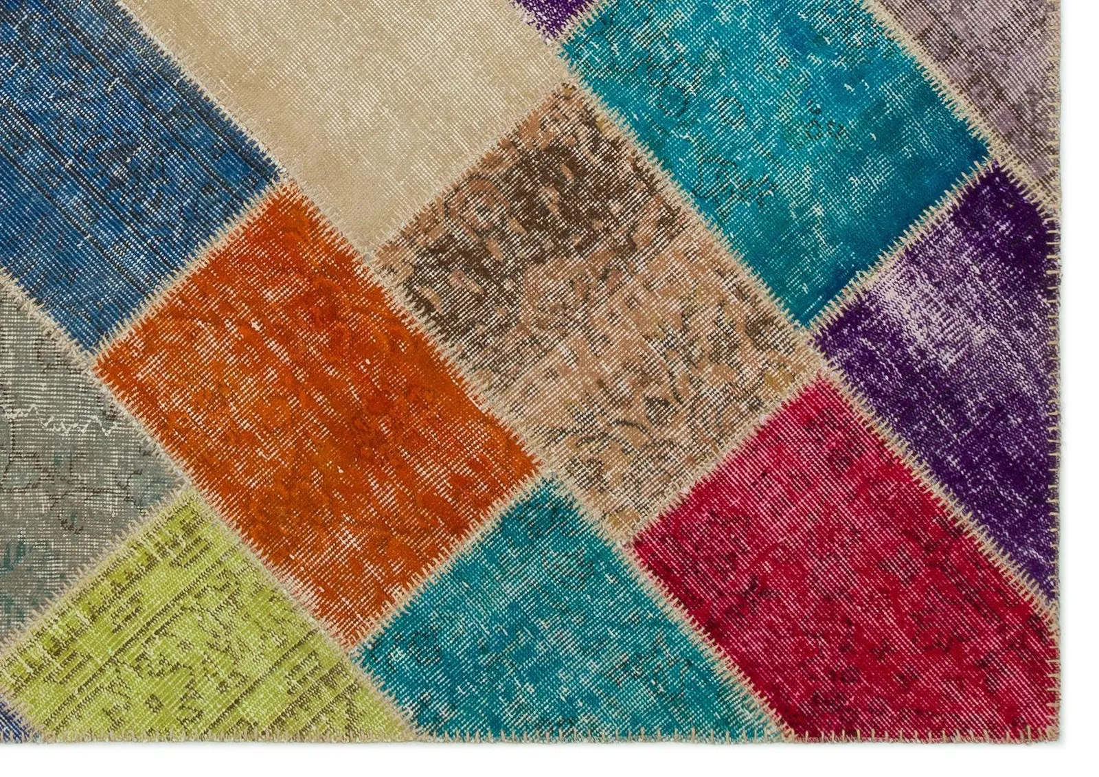 Apex Patchwork Unique Multi Naturel 22077 - görsel 5