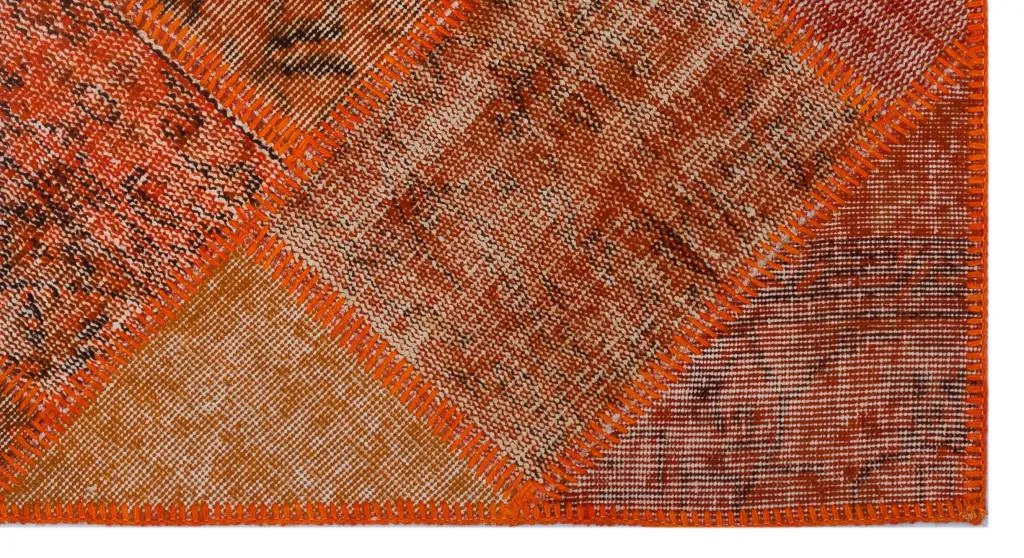 Apex Patchwork Halı Turuncu 25918 - görsel 4