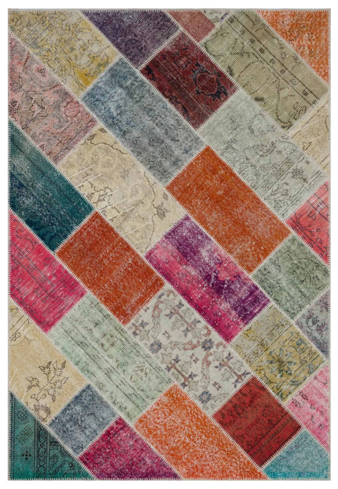 Apex Patchwork Unique Multi Naturel 31259 - görsel 1